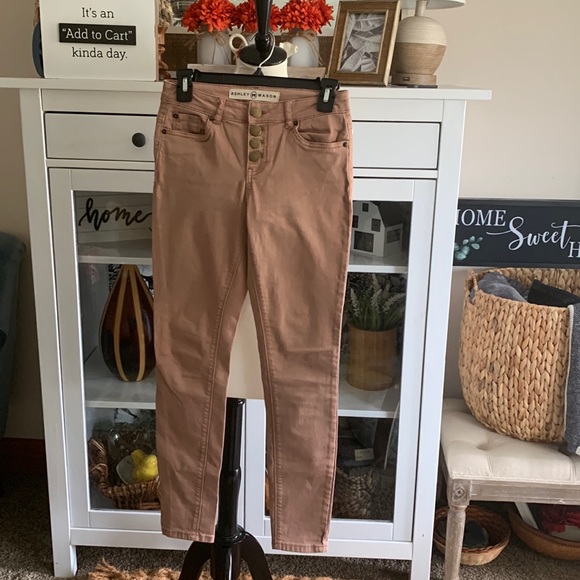 Ashley Mason Denim - Maeve button fly skinny jeans